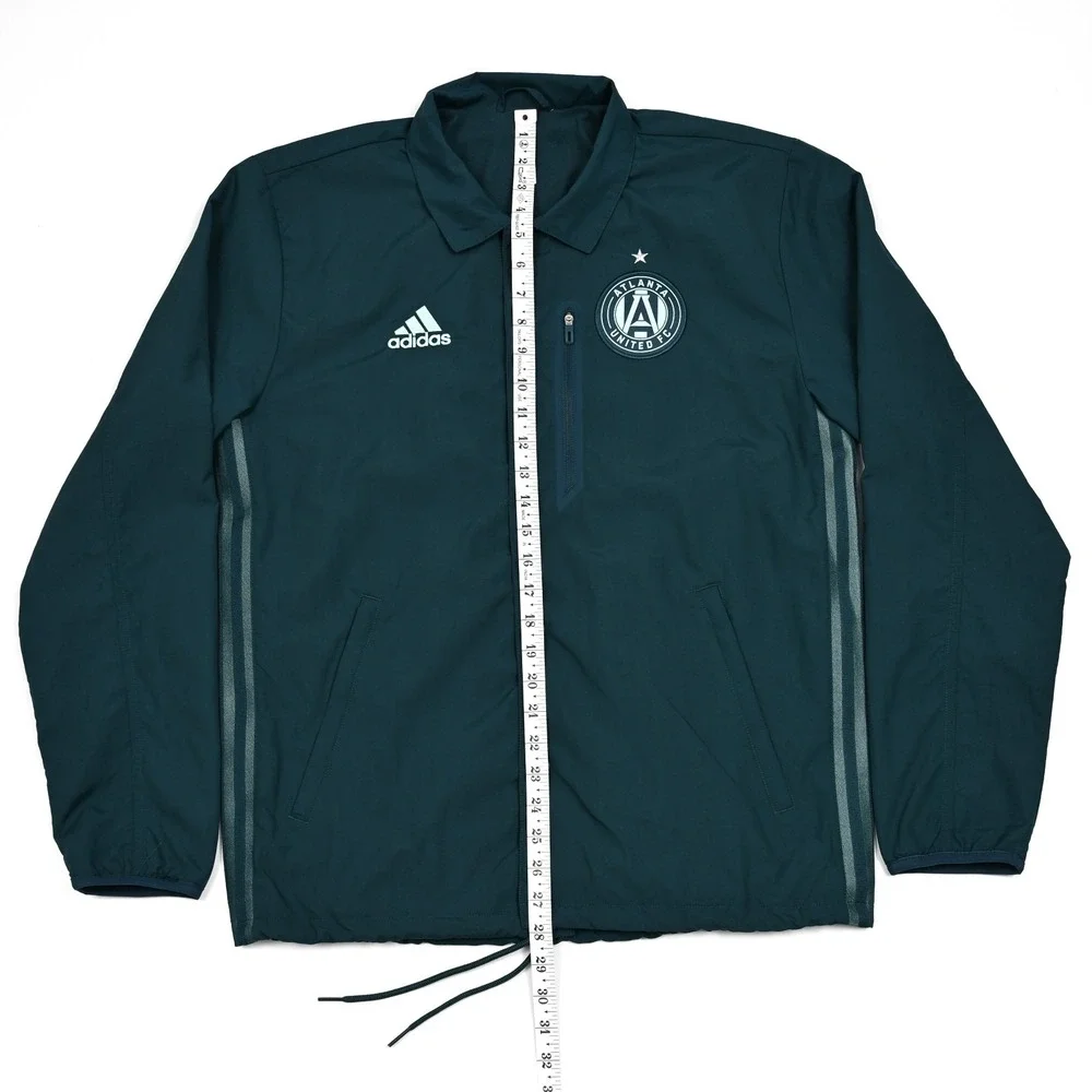 Adidas Atlanta United FC Anthem Jacket Full Snap Lined Men's Small‎ Green Soccer